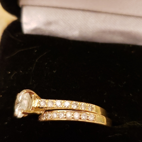 Natural Diamond Ring set 14k - Picture 15 of 16